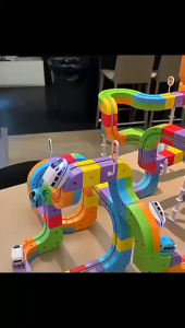Magic Track Cube Kids Educational High-Speed Train DIY Building Blocks Decor for Boys & Girls