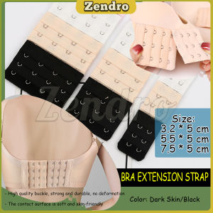 ZEO Ladies Bra Extender Extension Strap Black & Skin 2/3/4 Hooks