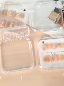 Wear Nail for Nail Beauty Packing Box New Arrival Classy Thickened Nail Art Gift Box Nail Tip Storage Display Box
