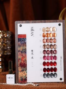 🔥With Swatches🔥15ml 9 Colors Cat Eye Gel Nail Polish Soak Off UV LED Lamp Magnetic Nail Polish Gel Nail Art Varnish Manicure Design with Beauty Gift Set Box