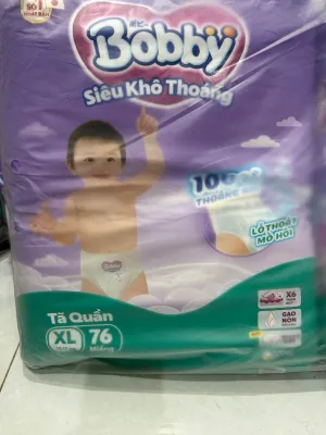 Tã quần bobby siêu khô thoáng/ gói ultra + M96/ L88/ XL76/ XXL70