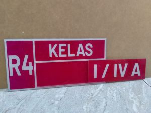 Custom Nama Ruangan Akrilik Sliding