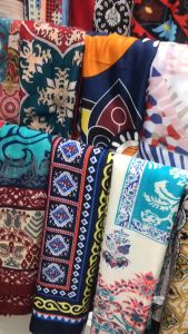 Khăn Choàng Cổ Boho Họa Tiết Thổ Cẩm Du Lich Biên Vintage - Chất Liệu Cotton - Size:90x180cm - Mã KC007