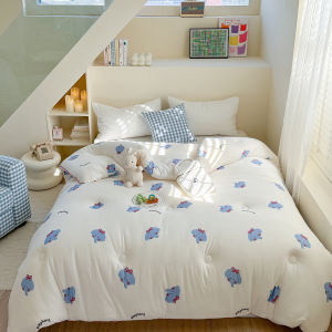 A-Class Knitted Four-Season Comforter Machine Washable Student Childrens Air Conditioner Comforter 150*200*230 Polyester Fiber