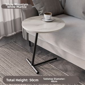 Modern Metal Marble Sofa Side Table