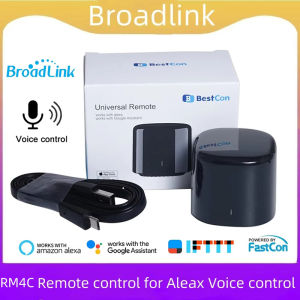 BroadLink | Broadlink Rm4c Mini WIFI IR BestCon Smart Home Universal Remote for Air Conditioner TV Voice Control by Alexa Google Home