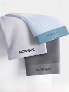 MiiOW | Mens Cotton Underwear Breathable Thin Boxer Shorts Seamless Comfortable Briefs Youth Large Size Flat Angle Pants MiiOW