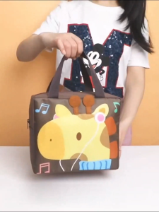 BF-T65 Tas Bekal Anak Karakter Lucu Lunch Bag Aluminium Foil Tempat Penyimpanan Makanan / Tas Tempat