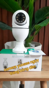 Camera wifi Yoosee Bóng Đèn xoay 360 lắp trong nhà