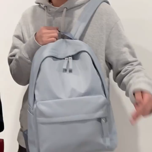 กระเป๋านักเรียนฮาราจูกุผู้หญิงสไตล์เกาหลีนักเรียนมัธยมปลายความจุขนาดใหญ่กระเป๋าเป้วิทยาเขตญี่ปุ่นที่เรียบง่ายและหลากหลาย