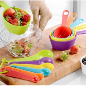 Color Measuring Spoons Kitchen Cooking Baking Scale Tool Measuring Cups Spoons Cookware Kitchenware
