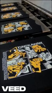 KANIGARA - Kaos wayang semar punakawan / kaos wayang ARJUNA / NAKULA / SADEWA / YUDHISTIRA / BIMA HITAM KATUN 24S