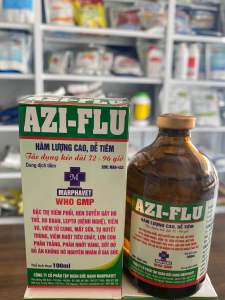 AZI FLU (100ml) marphavet viêm phổi hen suyễn viêm ruột tiêu chảy ở vật nuôi