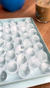 DIJAMIN BERKUALITAS Cetakan Es Batu Bulat 33 Lubang Diameter Kecil Round Ice Cube Tray Cetakan Agar Cetakan Esbatu