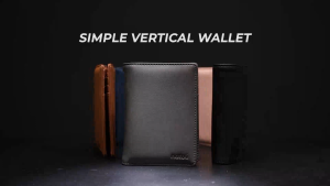 Ví da nam nữ dáng đứng NATOLI gập đôi đựng thẻ cao cấp BST Simple Vertical Wallet V3