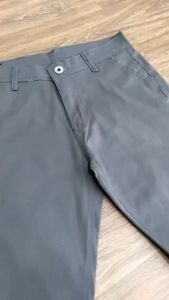 ERACOZ Celana Chino Panjang Pria Combed Stretch Skinny Fit Big Size Jumbo Grey