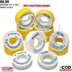 paket (10PCS)seal tape harga per 10pcs seal tape 10pcs (size12mmx0.075mm)sealtip kirim merek random