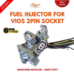 FUEL INJECTOR SOCKET FOR VIOS AND MOTORS F.I JAPAN WIRE INSTALLED HEAVY DUTY
