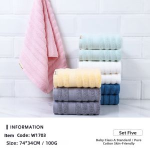 Non-shedding Soft Thick Pure Cotton Absorbent Towel