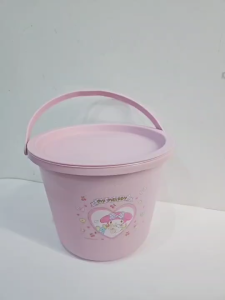 ถังน้ำพลาสติก เซ็ต 3ชิ้น My Melody / Twinstar / Cinnamoroll / Pompom