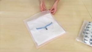 Ziplock Karakter Travel Pouch Serbaguna Polos [Premium Quality] Zipper Motif Packaging Storage Bag Tas Penyimpanan Pakaian Zip Lock Plastik Anti Air Minyak Waterproof REX-MART (BAYAR DITEMPAT/COD)