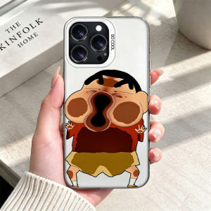 Bandai | Ốp Điện Thoại Cứng Sang Trọng ShinChan Funny Face Cho Xiaomi Redmi Note Bề Mặt Mờ Chống Trầy Xước Chống Bụi Bảo Vệ Toàn Diện Tương Thích Với 12S 11S 10S 9S