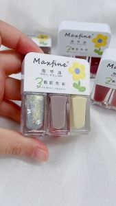 Kutek Wanita Cewek Halal Sholat Nail Polish 13 Warna Colorful Wangi Tahan Lama Tidak bisa dikupas Cat kuku 3 potongan polish kuku kombinasi tidak memasak kering cepat tahan dan bisa dicelup