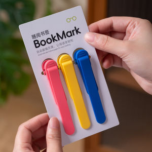 3pcs Silicone Bookmark Automatically Follows Page Flipping Bookmarks School Office Stationery Supplies for Reading Lover