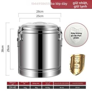 Bình Đựng Cách Nhiệt Inox 20 Lít