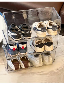 Giá Để Giày Bằng Nhựa Trong Suốt Cho Trẻ Em Đơn Giản Dễ Sử Dụng Giá Để Giày Nhỏ Dùng Trong Gia Đình Giá Để Giày Để Lưu Trữ