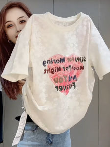 Summer 2025 round Neck Casual T-Shirt Womens French Style Small Print Top Sleeveless High Quality Elegant Fashion Design