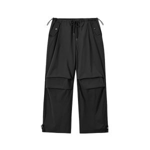 DonSmoke American Street Style Lightweight Folded Loose Paratrooper Long Pants Mens Casual Pants Autumn Fashion Cotton 100%