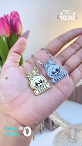 LABUBU NECKLACE: Kalung Kustom Nama Anak Perempuan Anti Karat