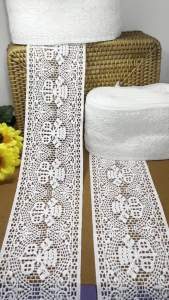 5/10yard Lace Fabric Sewing Classic Crown Flag DIY 10.5cm Milk Silk Wedding Decoration Women Skirt Curtain Dress Accesories