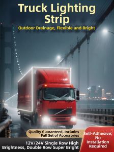 YUANMUXUAN | Super Bright Outdoor Waterproof Self-Adhesive LED Light Strip for Truck Cabin Lighting