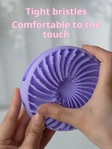 DuduMart 2-in-1 Silicone Shower Brush PH  Scalp Massager Body Scrubber Safe for Adults Kids & Baby Durable Bath Brush