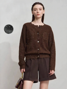 AMII | Elegant Beaded Spring New Arrival Cardigan
