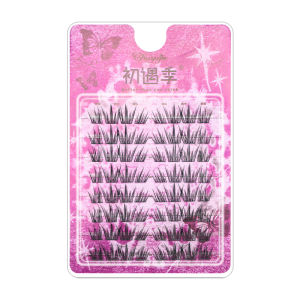 Natural Looking Non-Paper Butterfly Fake Eyelashes Blue Tear Summer Design Baby Bendable Curling Tool for Beginners And Experts