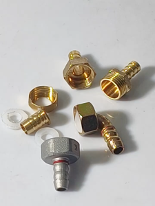 Nepel Elbow Sambungan Selang Gas Kuningan Model L Universal Untuk Kompor Tanam Include Seal Karet