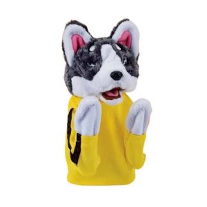 Boxing Interactive Toy Husky Glove Doll Interactive Puppy Plush Toy with Sound Effects Funny Cat Toys for All Cats Dogs and Kids