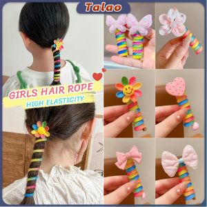 Talao Kids Girls Headband Cartoon Hair Rope Rubber Band Hair Accessories