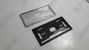 Universal Fitment OEM BERLINA Black Frame Chrome Design Number Plate License Copy Honda Perodua Proton Toyota Daihatsu Gr Sport Nissan Number Plates Cover