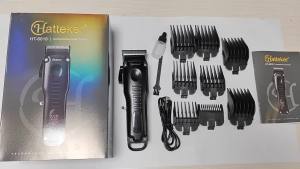 Hatteker HT-6031 Professional Cordless Hair Clipper for Men Rechargeable Electric Beard Trimmer Adjustable Haircut Kit