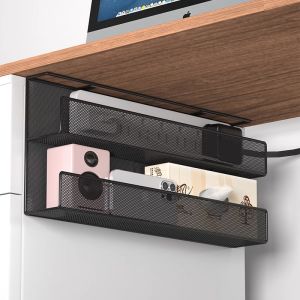 Wire Organizer Tray Desk Under Cable Management Clip