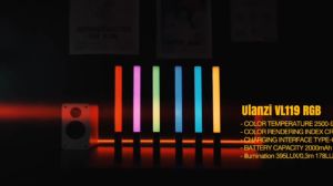 RGB LED Light Wand Handheld RGB Video Light Wand Stick for Photography 2500mAh Built-in Rechargable Cube Light 2500-6500K Dimmable Camera Light