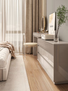 Modern Minimalist Dressing Table and Drawer Unit Combined Light Luxury Home