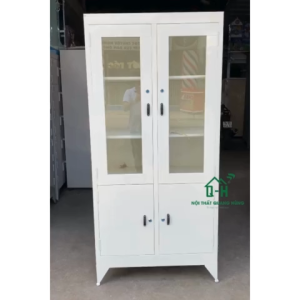 Tủ Hồ Sơ Sắt Sơn Dầu 2 Cánh Kính – Gọn Gàng Tiện Lợi Cho Văn Phòng