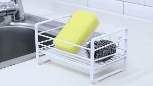 Kitchen Soap Rack Sponge Dishwashing Rack Nordic Style Quality Stainless Steel Multipurpose Shelf Bathroom Shelf