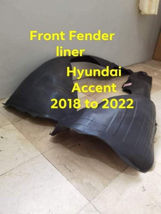 Fender liner Hyundai Accent 2018 2019 2020 2021 2022 set left and right ...