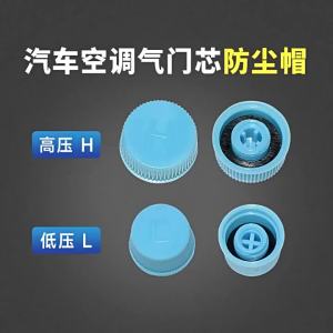 Car Air Conditioner Refrigerant Dust Cover Valve Core Caps High Low Side Port Cap Auto High Low Pressure Caps Accessories